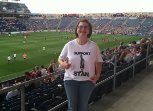 At Toyota Park for the friendly against the Chicago Fire (August 2012)